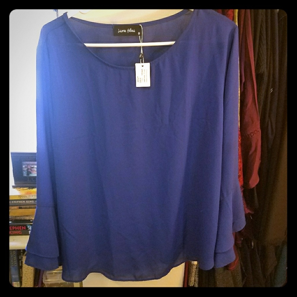 Gorgeous royal blue blouse!!
